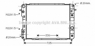 AVA QUALITY COOLING ol2199 -  Радиатор, охлаждение двигателя